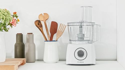 Bosch Robot da Cucina Multifunzione Compatto MCM3100W, Oltre 20 Funzioni, 800 W, 2 Velocità, Ciotola 2,3 l, Tanti Accessori Inclusi per Affettare, Tagliare, Grattugiare, Impastare e Montare, Bianco - Prova pratica