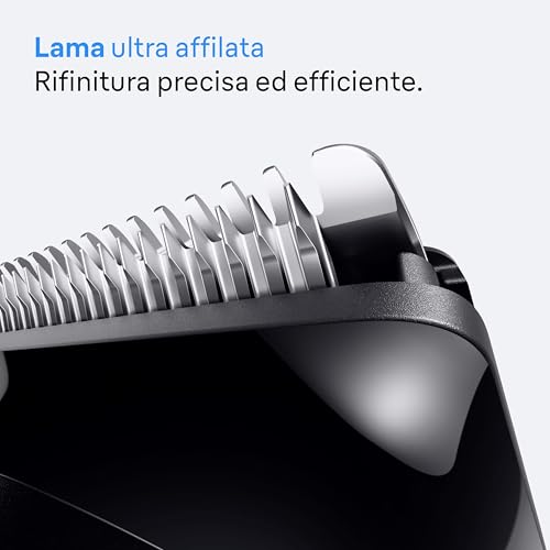Braun Rifinitore All-In-One Series 3, Rasoio Elettrico Barba E Capelli 11In1, Con Lama Ultra Affilata, 14 Lunghezze, 50 Minuti di Autonomia, Styling Facile e Veloce Per Viso E Capelli, AIO3565 Grigio - Dettaglio recensione 4