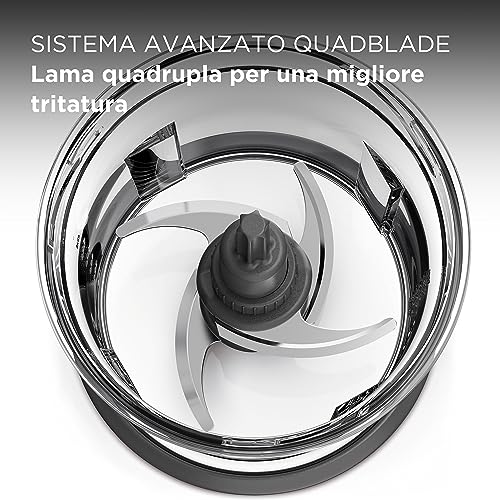 Kenwood Chopper CHP61.100WH, Potenza 500W, Ciotola da 0.5L, 2 velocità, Sistema a quattro lame, Anello antiscivolo per la stabilità del tritatutto, Lavabile in Lavastoviglie, Bianco/SIlver - Prova pratica