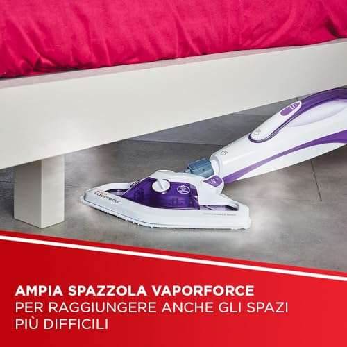 Polti Vaporetto SV440 Double, Scopa a Vapore 2 in 1 con Pulitore Portatile, Potenza Max 1500 W, 11 Accessori Inclusi, Riscaldamento in 15 Secondi, Serbatoio Estraibile, Bianco e Viola - Dettaglio recensione 4