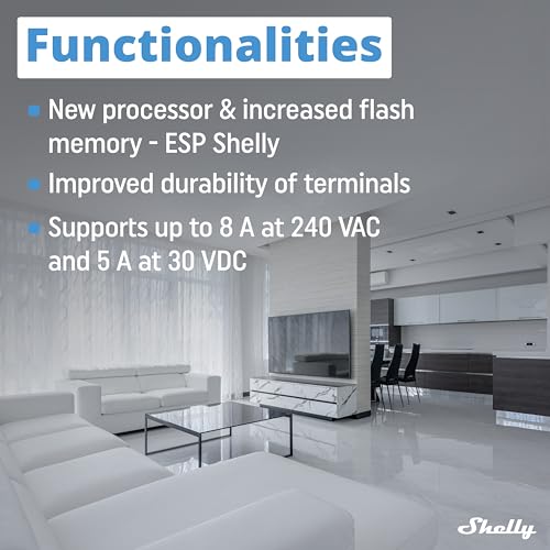 Shelly 1 Mini Gen3, Relè Intelligente WiFi e Bluetooth, 1 Canale, 8A, Domotica, Contatti Puliti, Controllo Remoto Luci, Dimensioni Compatte, Alexa e Google Home, iOS e Android, Nessun Hub Necessario - Dettaglio recensione 4