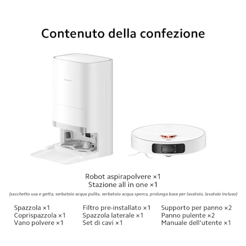 Xiaomi Robot Vacuum X20+, Robot Aspirapolvere Lavapavimenti, Stazione Smart All-in-one, Aspirazione 6.000 Pa, Navigazione Laser 3D, Lavaggio e Pulizia Pavimenti con Doppio Panno Rotante, Controllo App - Dettaglio recensione 4